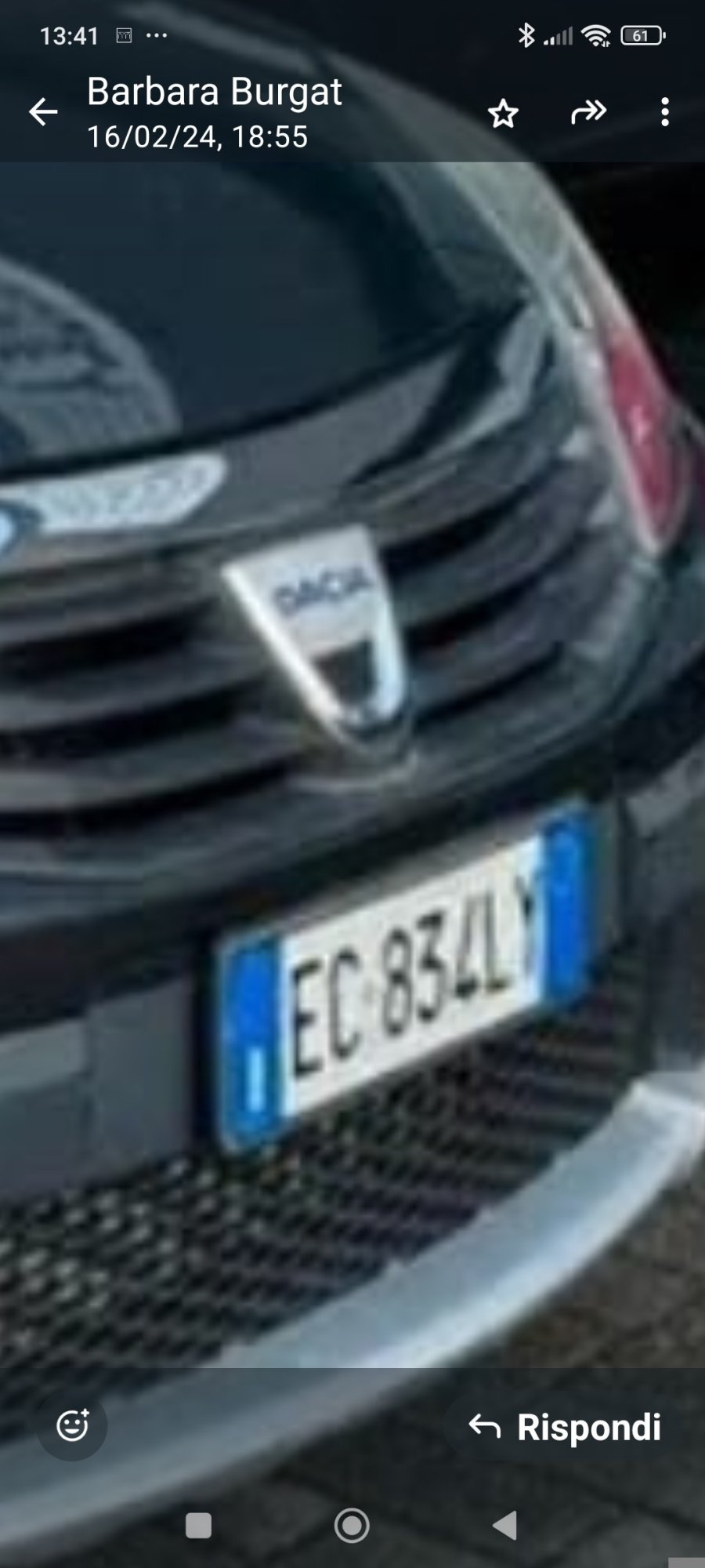 Numer rejestracyjny EC834LY posiada DACIA Sandero 1a serie Numer rejestracyjny EC834LY posiada DACIA Sandero 1a serie