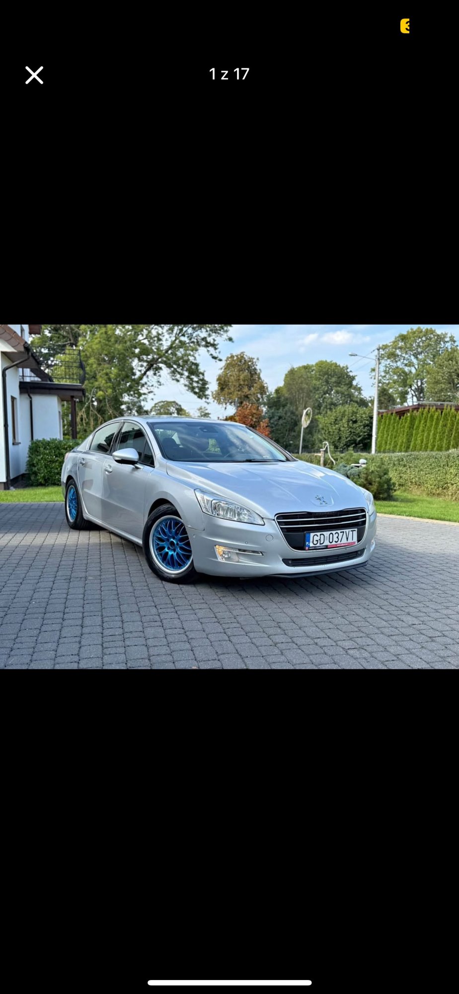 Numer rejestracyjny GD 037VT posiada PEUGEOT 508 HDI MR`11 E5 Active FAP - GD037VT