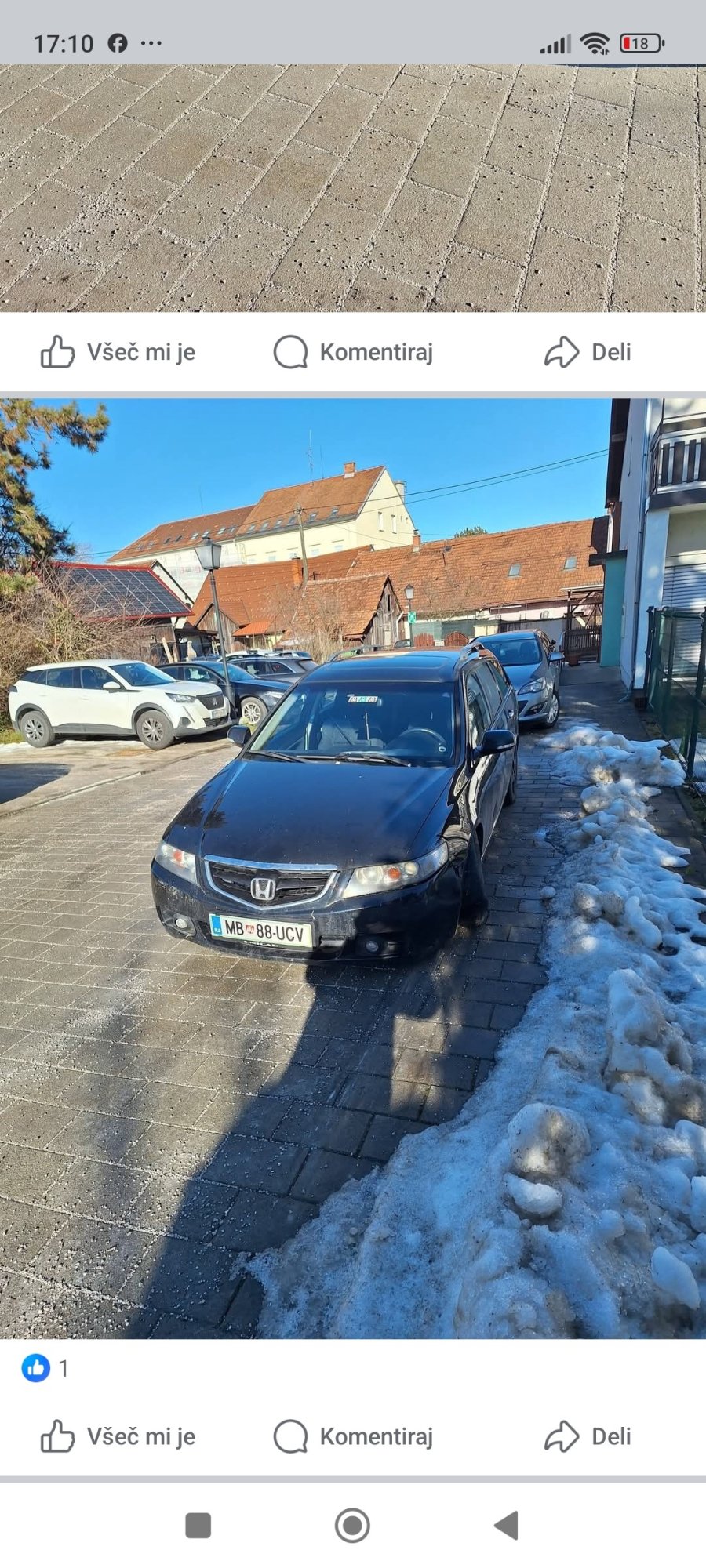 Numer rejestracyjny MB88UCV posiada Honda 