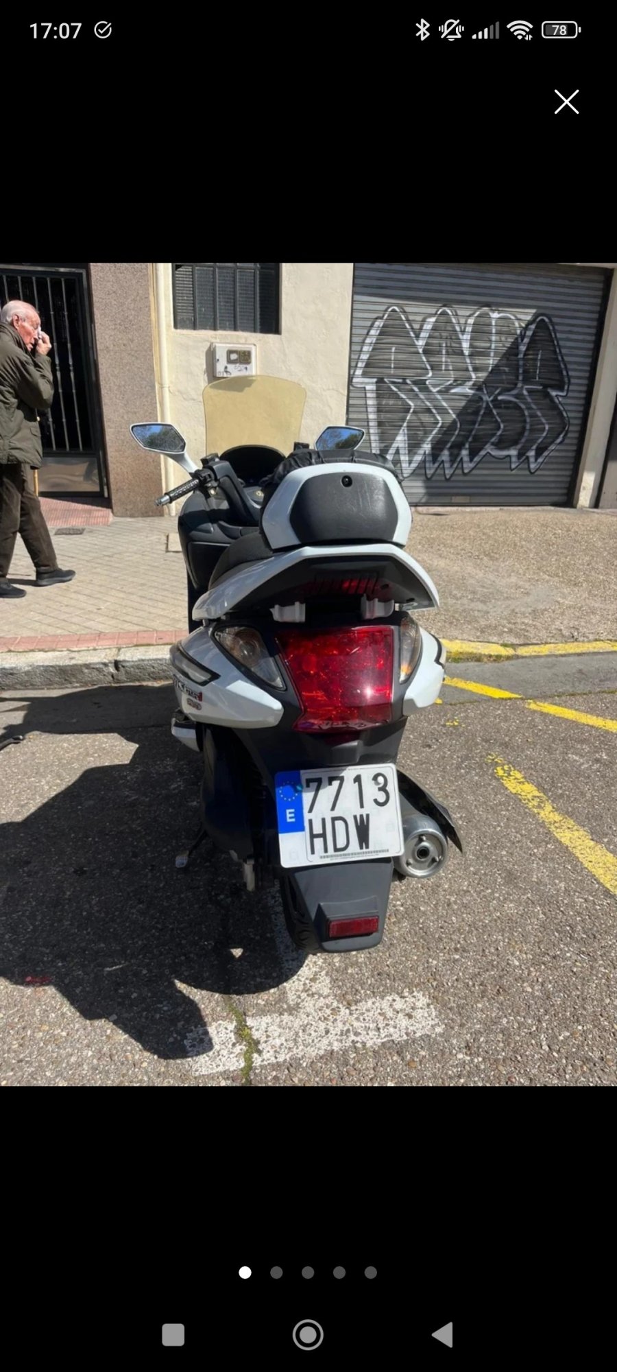 Numer rejestracyjny 7713HDW posiada SYM GTS