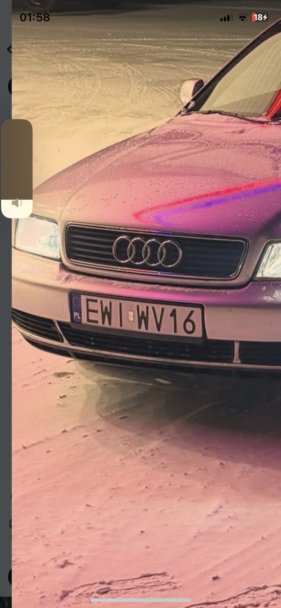 Numer rejestracyjny EWI WV16 posiada AUDI A4 1.8 Kat. B5 A4 1.8 Kat. B5 - EWIWV16