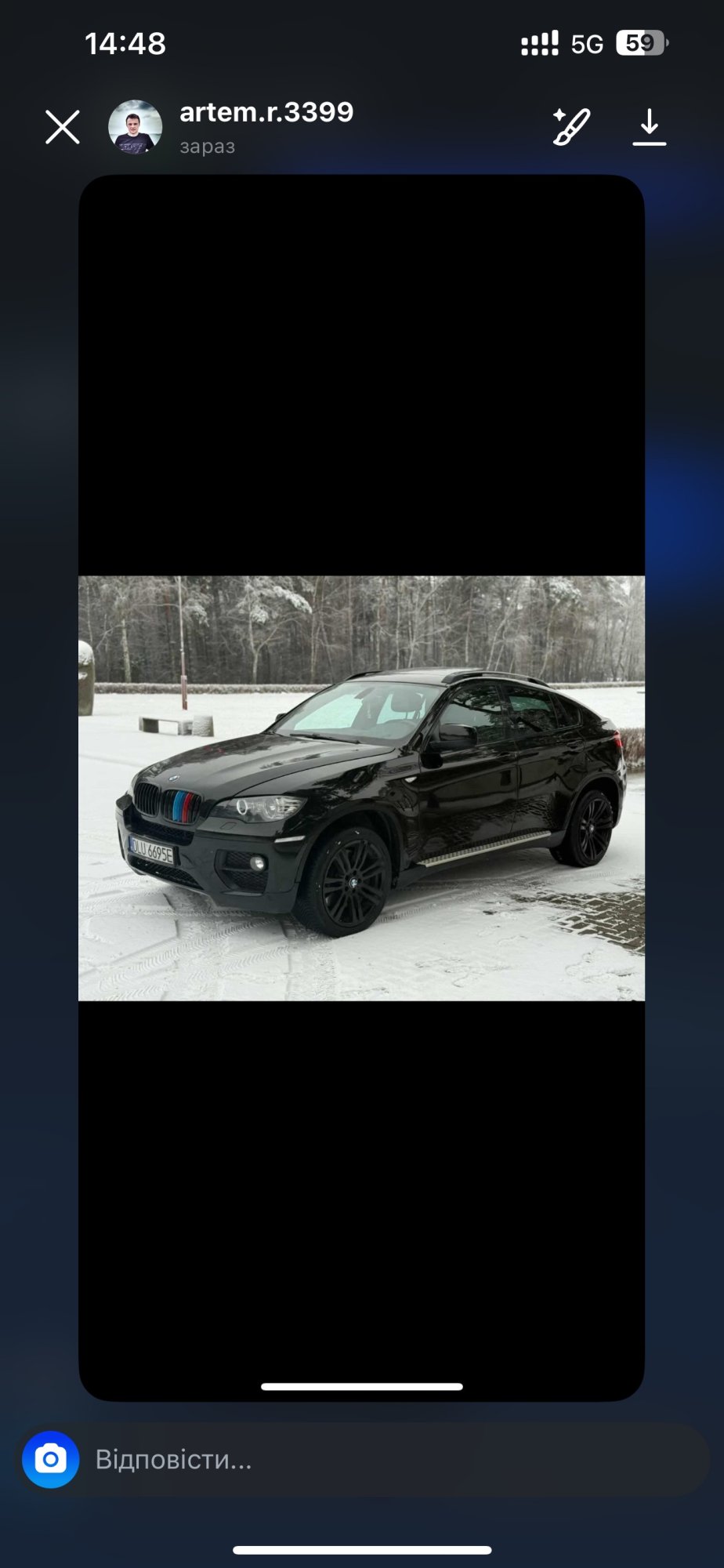 Numer rejestracyjny DLU 6695E posiada BMW X6 - DLU6695E