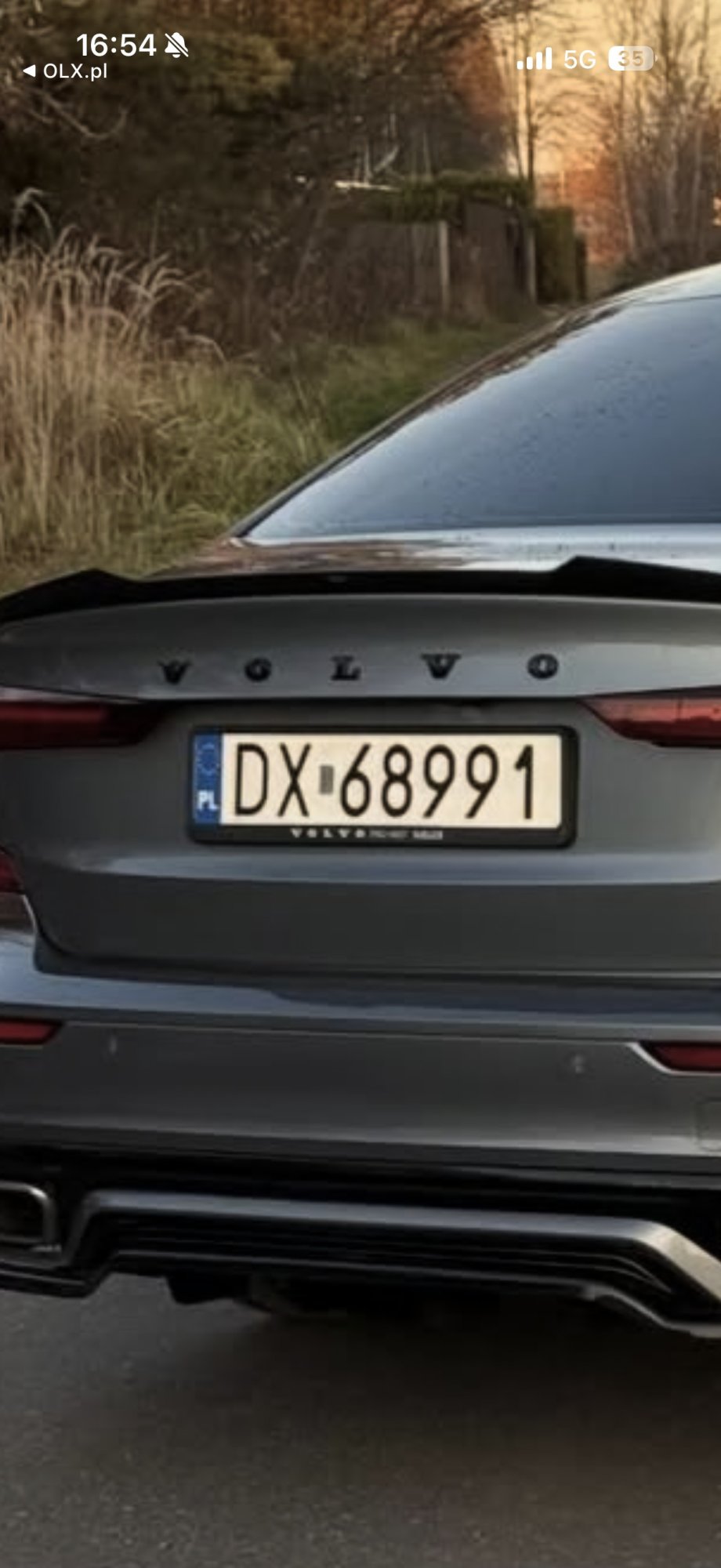 Numer rejestracyjny DX 68991 posiada VOLVO S60 - DX68991