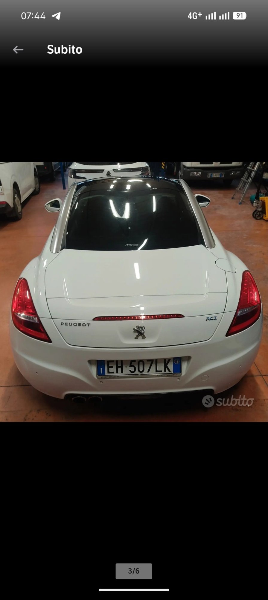Numer rejestracyjny EH507LK posiada PEUGEOT RCZ