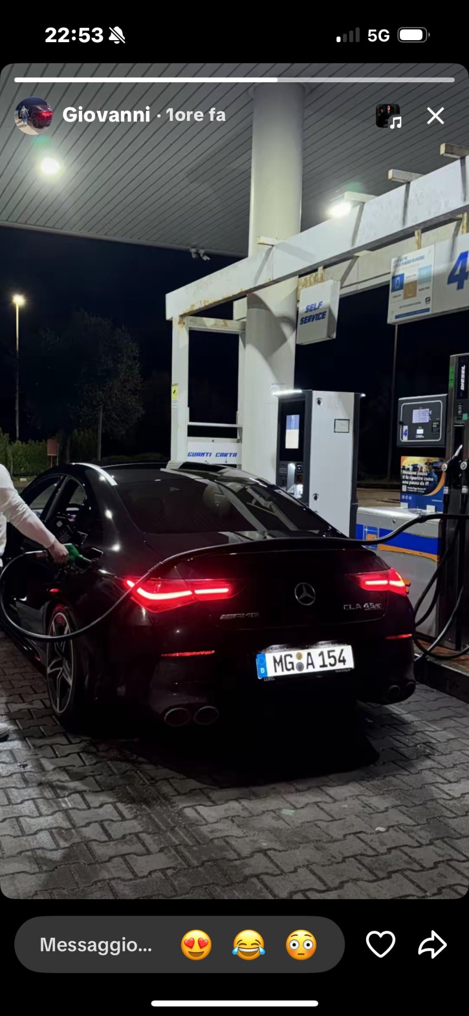 Numer rejestracyjny MGA154 posiada Mercedes CLA 45 S