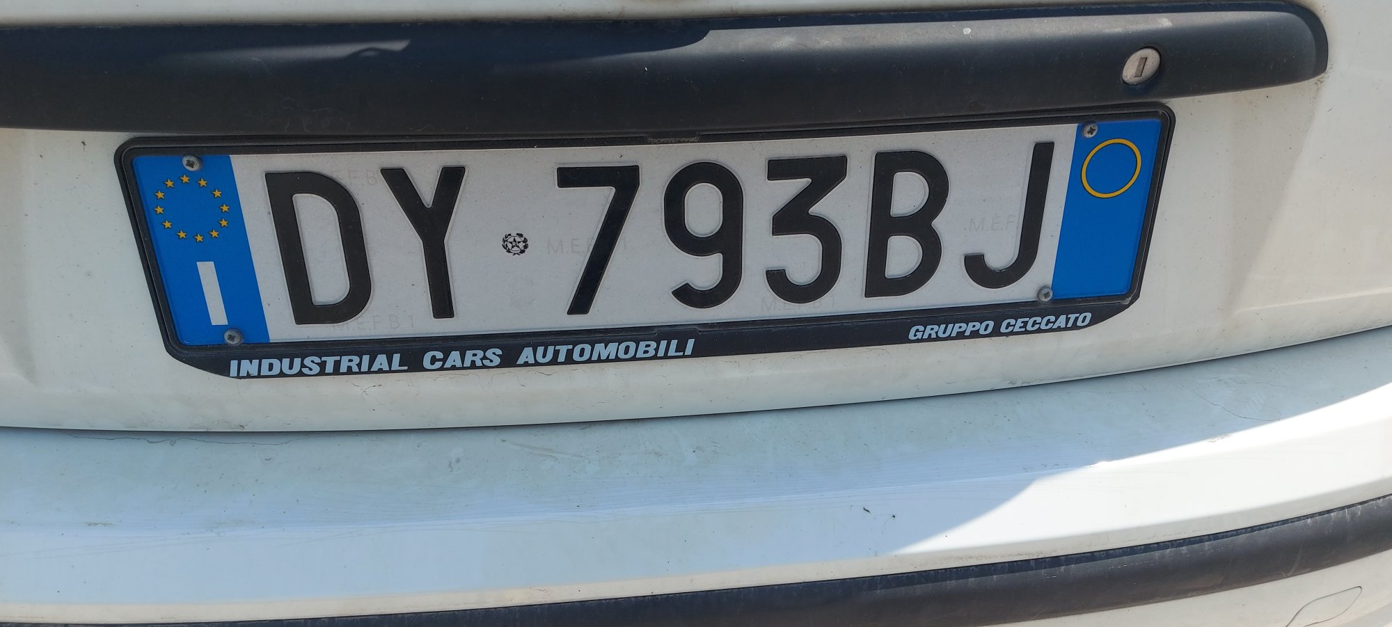 Numer rejestracyjny DY793BJ posiada FIAT Panda 2a serie