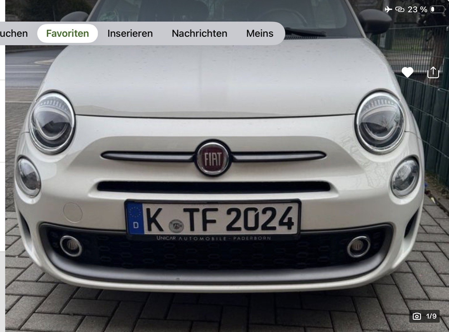 Numer rejestracyjny KTF2024 posiada Fiat 