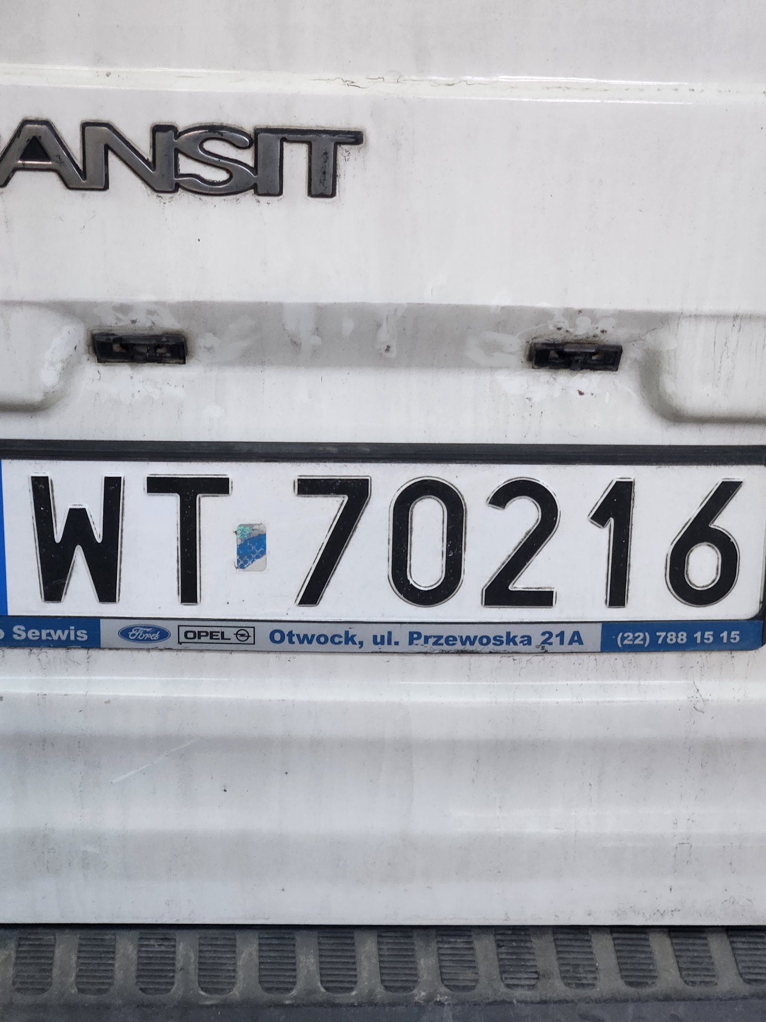 Numer rejestracyjny WT 70216 posiada FORD CONNECT - WT70216