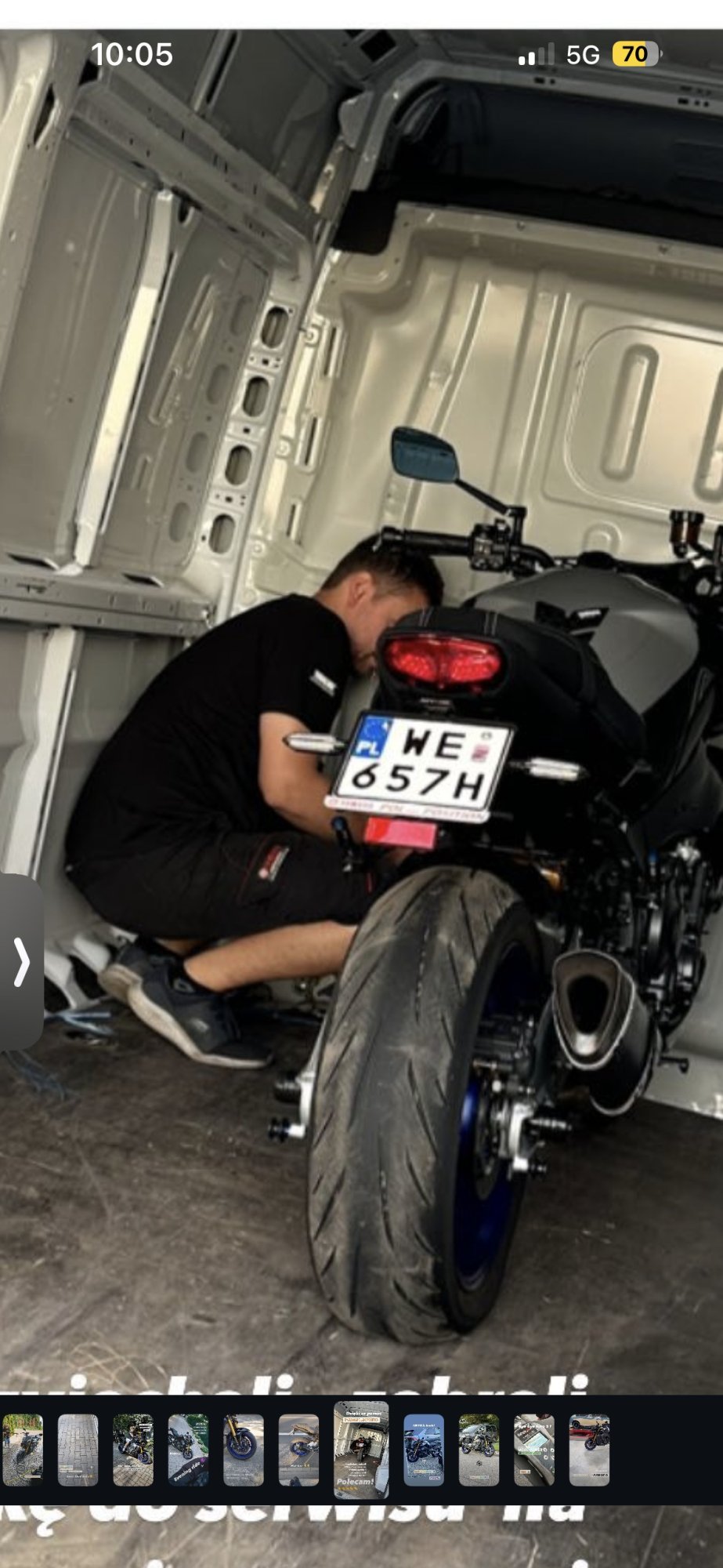 Numer rejestracyjny WE 657H posiada YAMAHA Naked Bike od 600 ccm MT-10 - WE657H