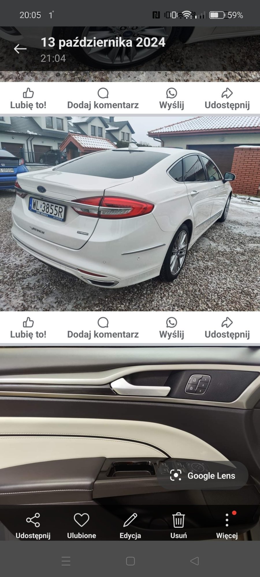 Numer rejestracyjny WL 3855R posiada FORD-CNG-TECHNIK MONDEO HYBRID - WL3855R Numer rejestracyjny WL 3855R posiada FORD-CNG-TECHNIK MONDEO HYBRID - WL3855R