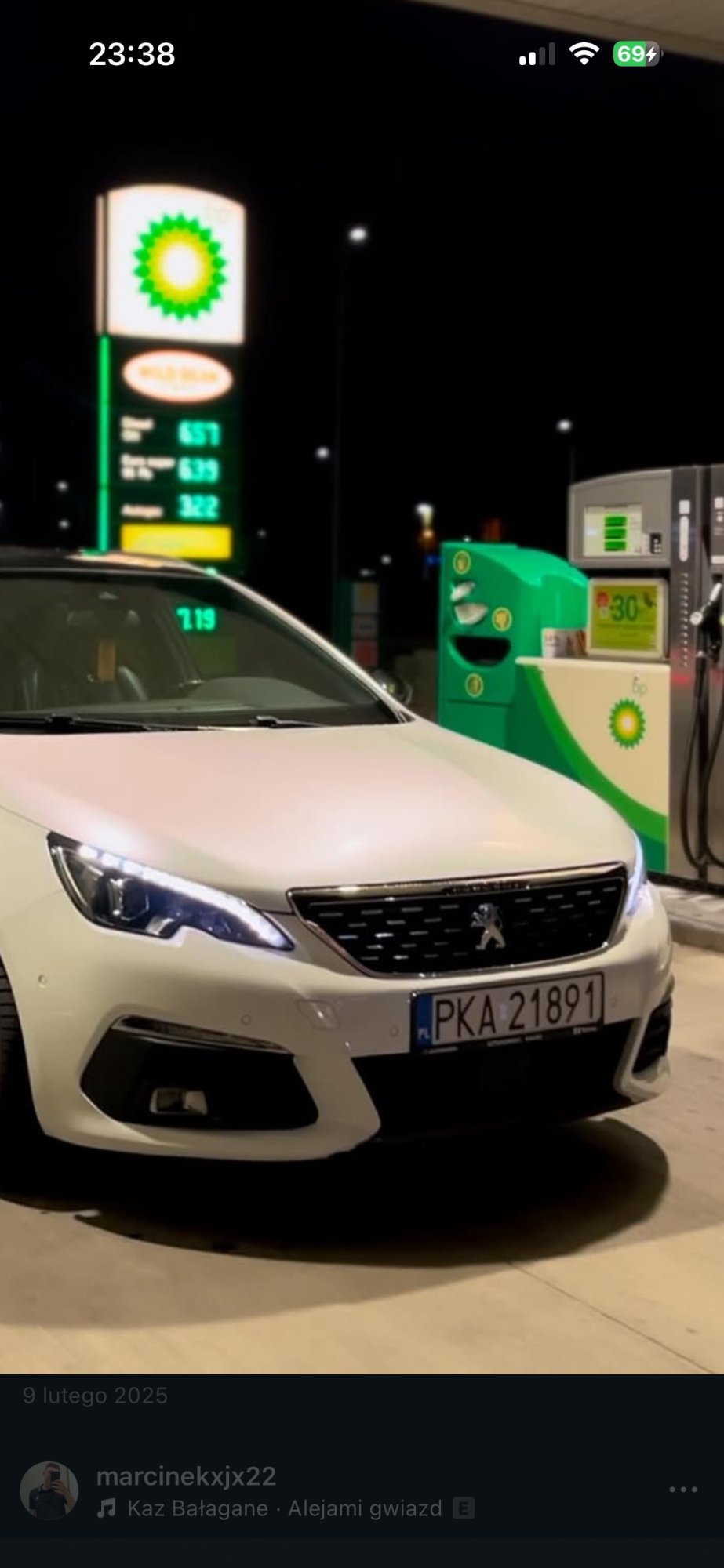 Numer rejestracyjny PKA 21891 posiada PEUGEOT 508 II HDI MR`18 E6 Allure S&S EAT - PKA21891