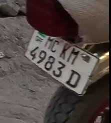 Numer rejestracyjny MCKM4983D posiada  