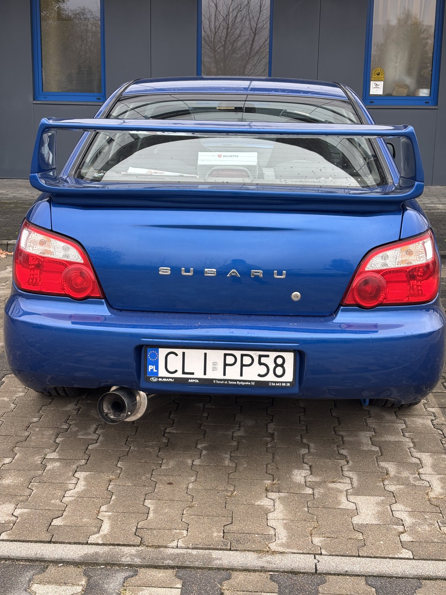 Numer rejestracyjny CLI PP58 posiada SUBARU IMPREZA - CLIPP58