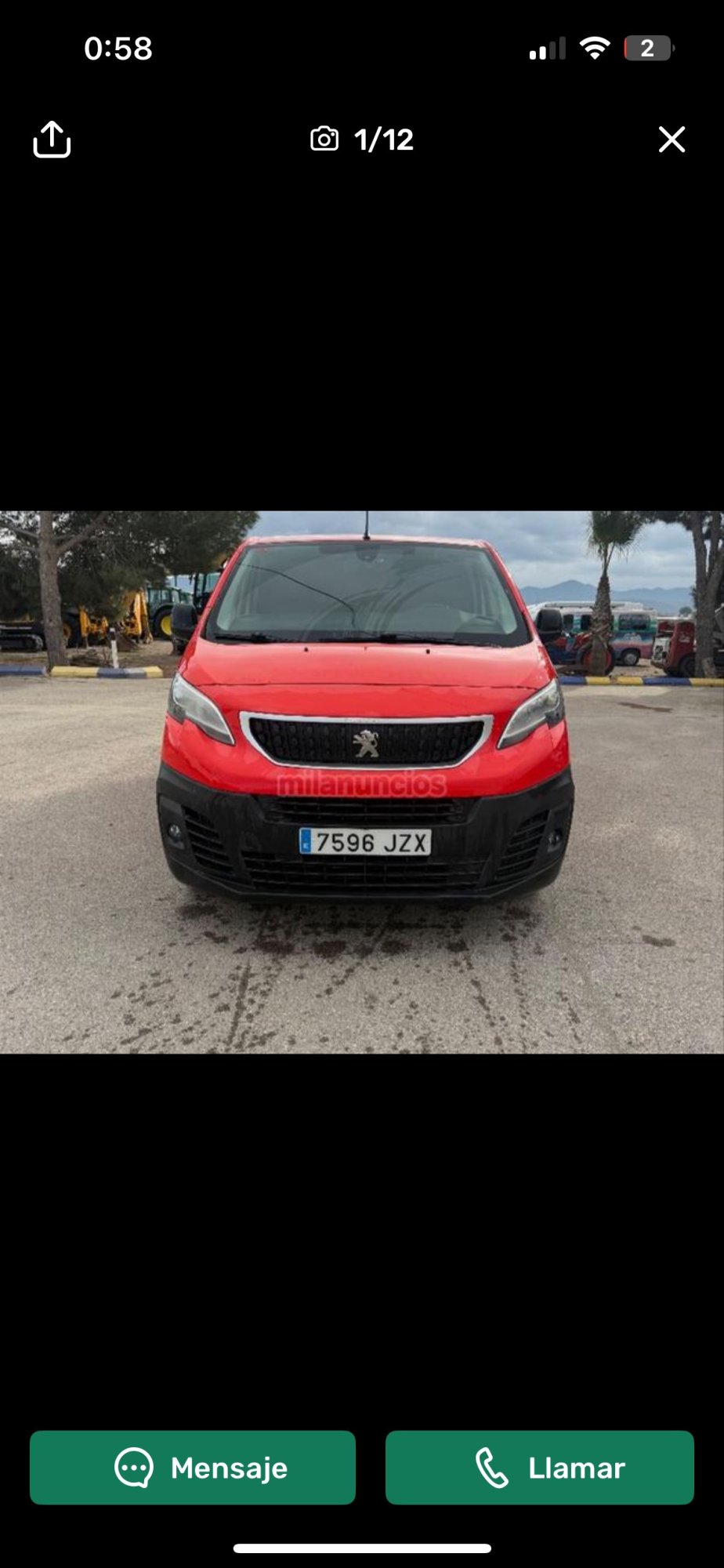 Numer rejestracyjny 7596JZX posiada PEUGEOT EXPERT