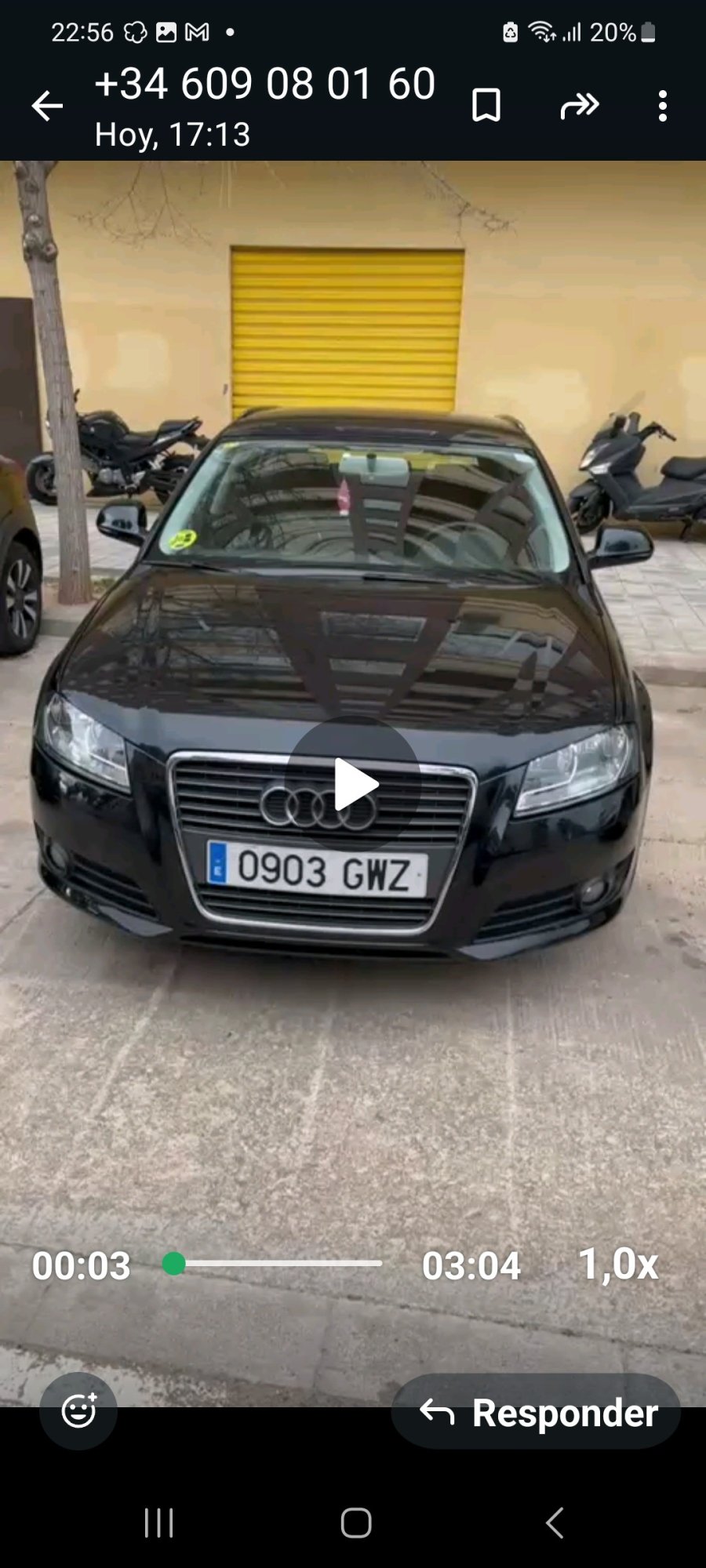 Numer rejestracyjny 0903GWZ posiada AUDI A3 SPORTBACK