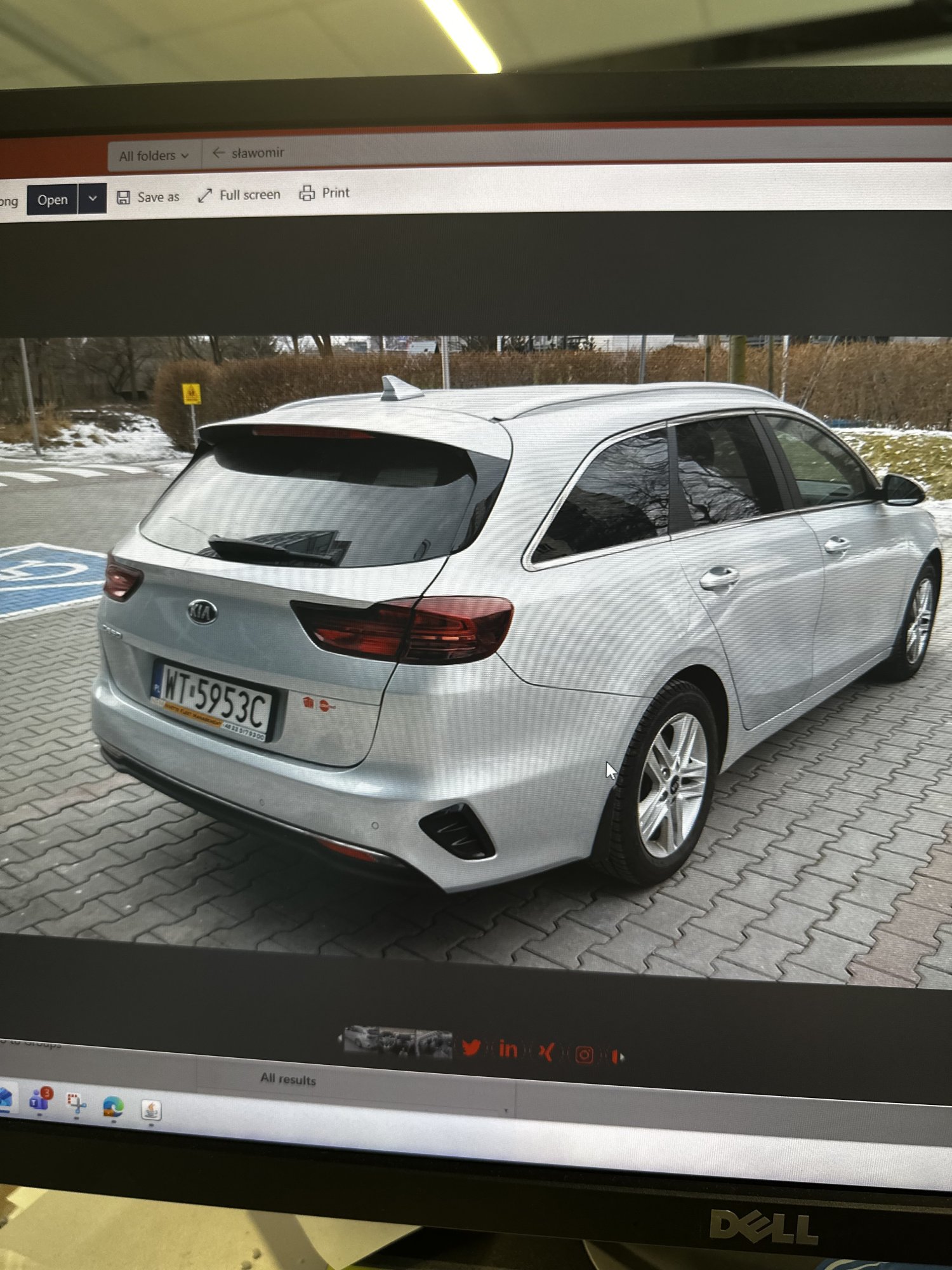 Numer rejestracyjny WT 5953C posiada KIA CEED - WT5953C