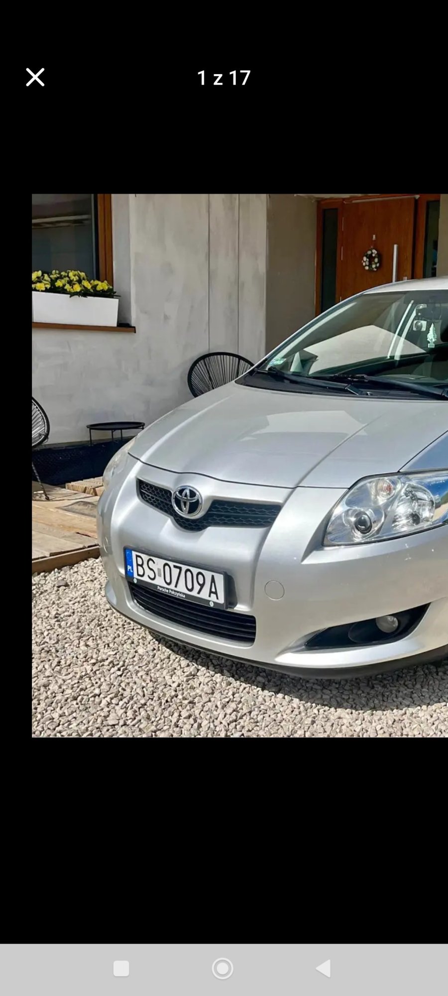 Numer rejestracyjny BS 0709A posiada TOYOTA Auris 1.6 MR`07 E4 Sol - BS0709A