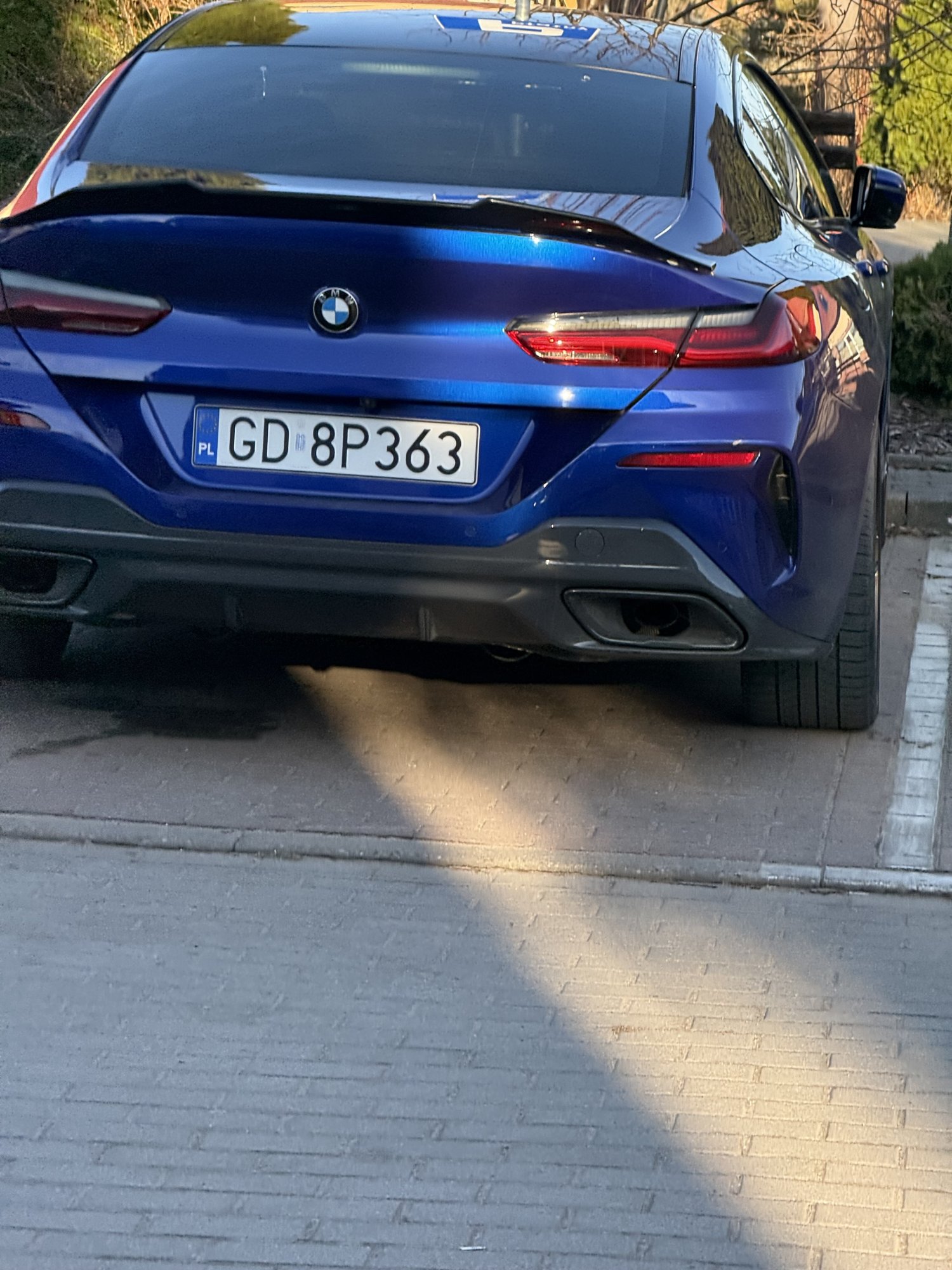 Numer rejestracyjny GD 8P363 posiada BMW 840i Gran Coupe 3.0 MR`22 E6d/e G16 xDrive Steptronic - GD8P363