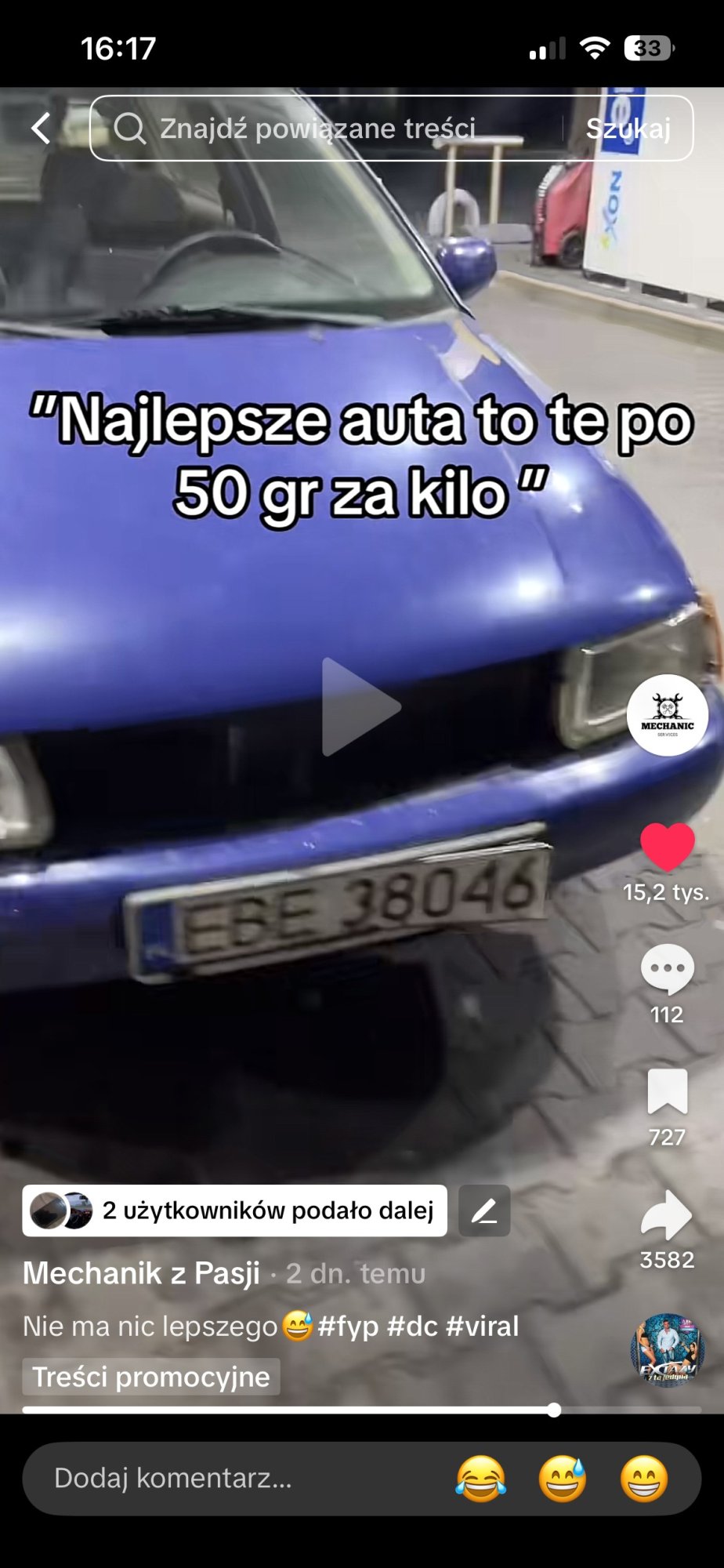 Numer rejestracyjny EBE 38046 posiada VOLKSWAGEN POLO - EBE38046