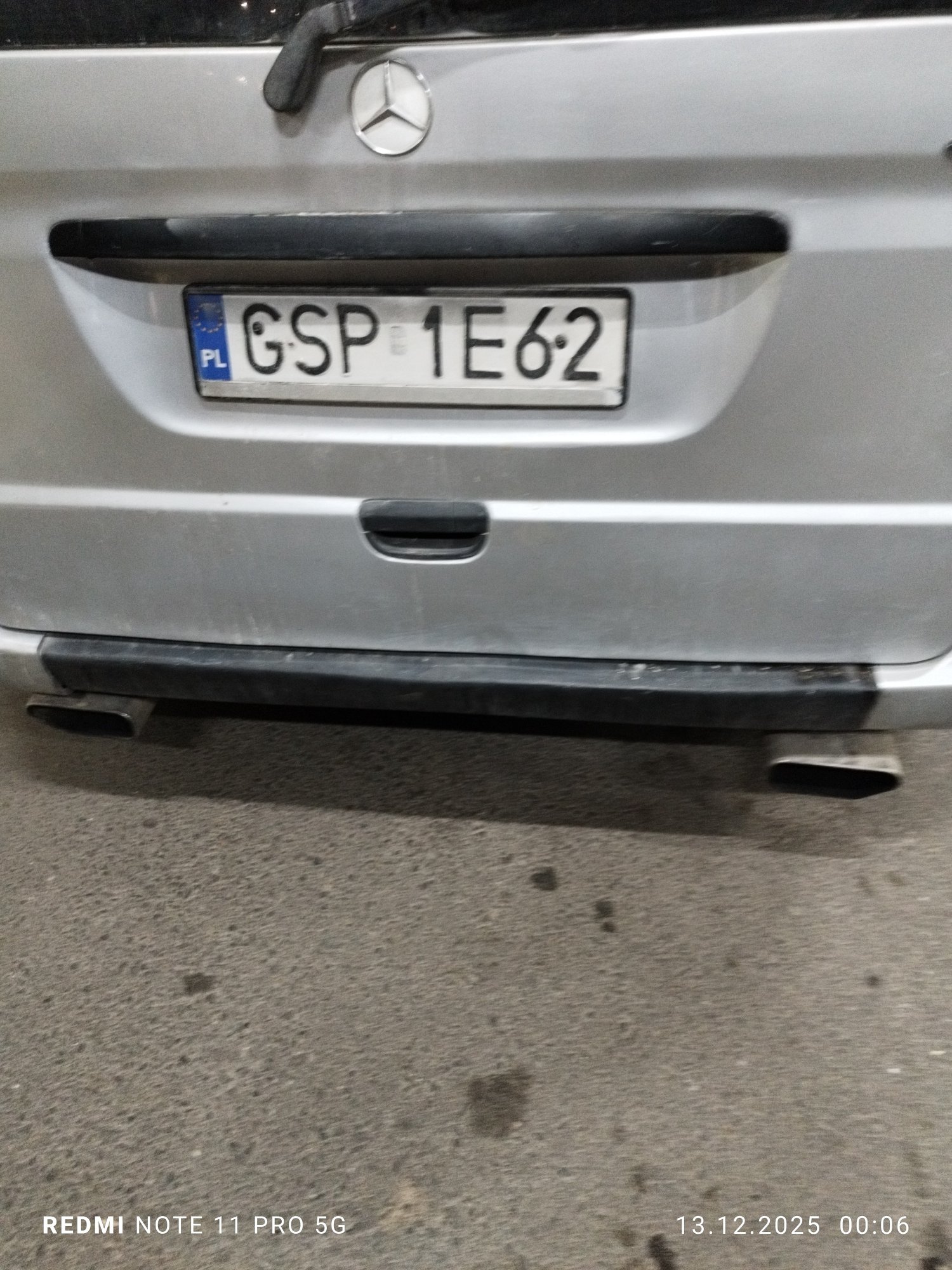 Numer rejestracyjny GSP 1E62 posiada MERCEDES-BENZ VITO 111 CDI - GSP1E62