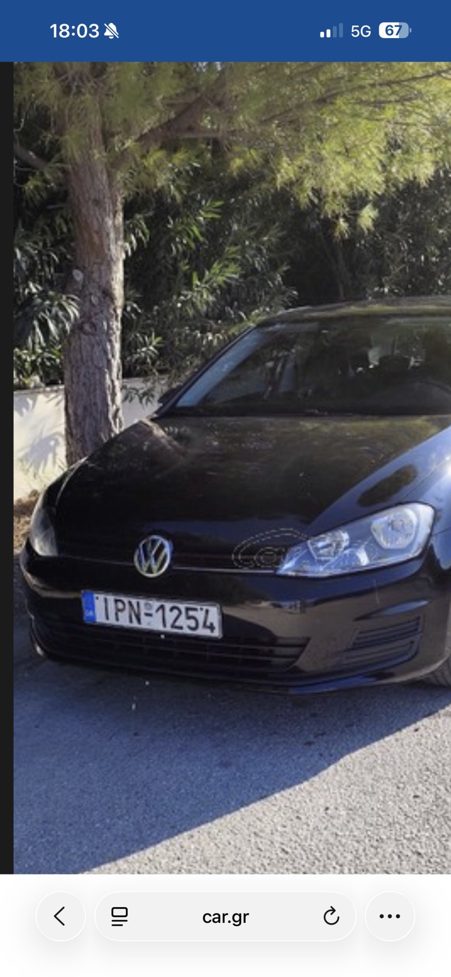 Numer rejestracyjny IPN1254 posiada Volkswagen 