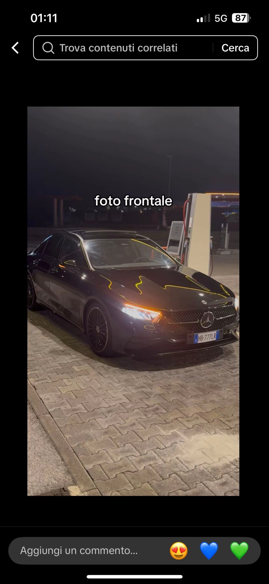 Numer rejestracyjny HB777LR posiada MERCEDES Classe A