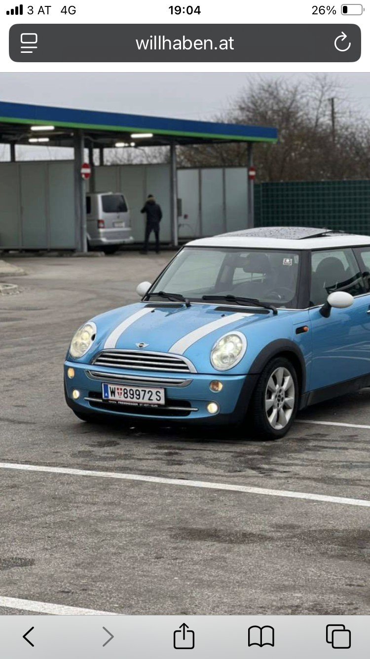 Numer rejestracyjny W89972S posiada Mini Cooper