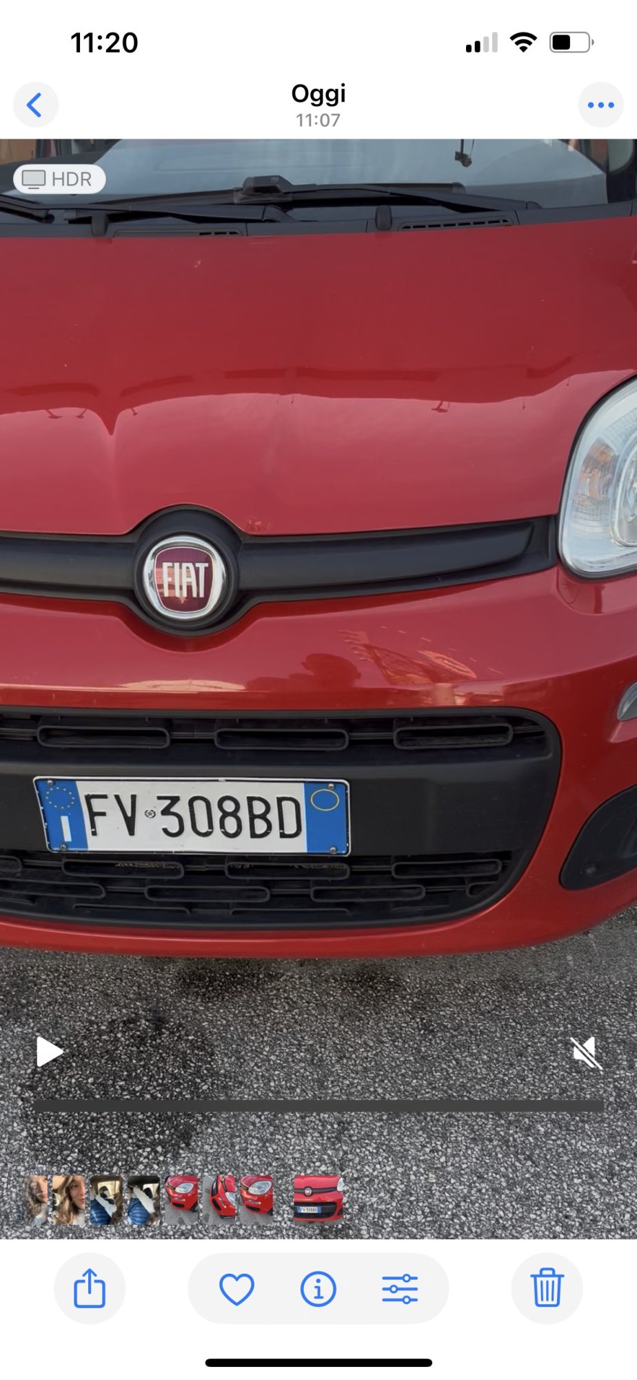Numer rejestracyjny FV308BD posiada FIAT Panda 3a serie