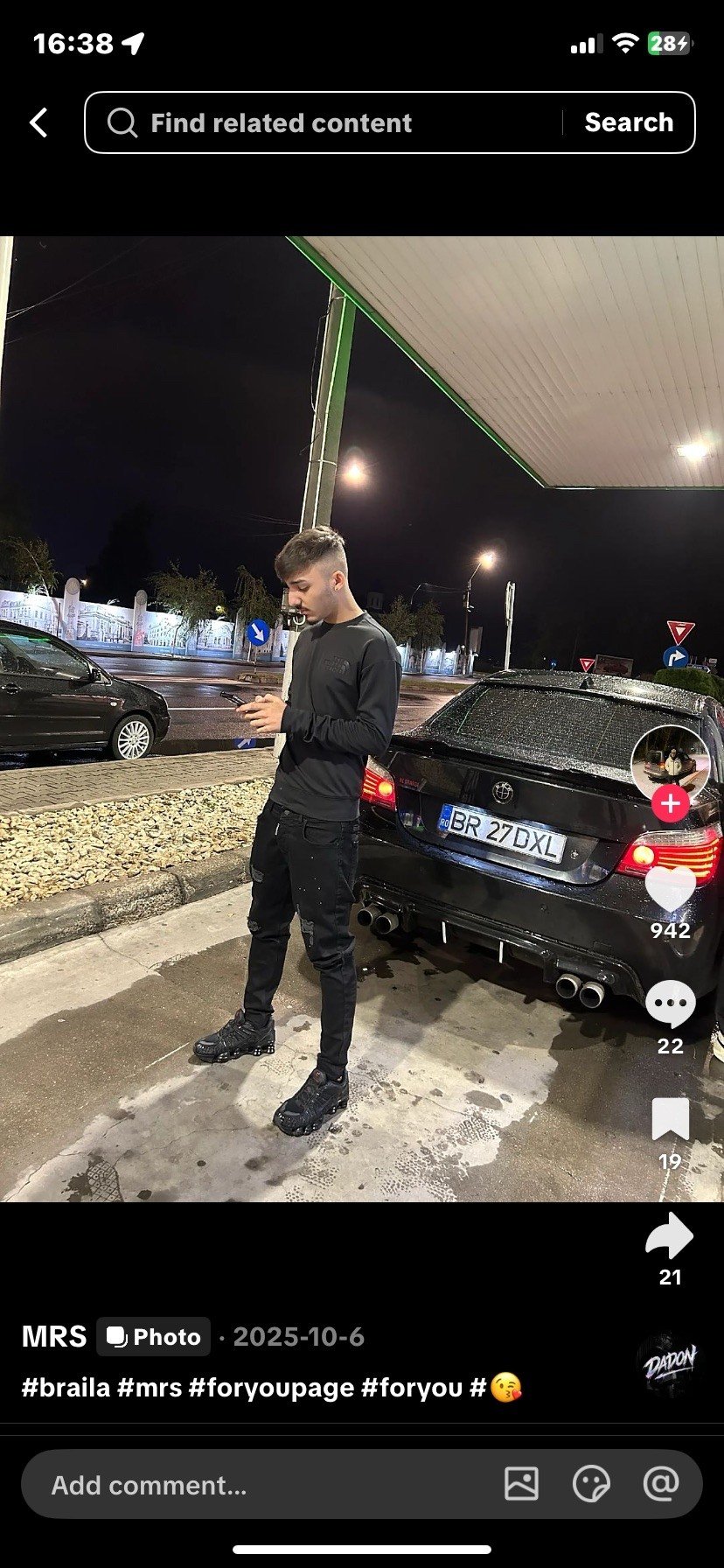 Numer rejestracyjny BR27DXL posiada Toyota 