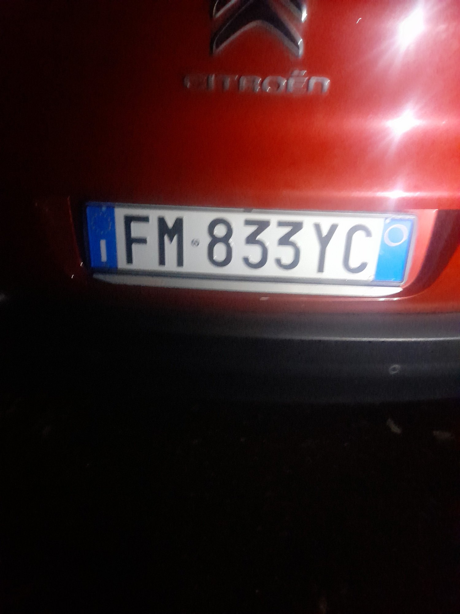 Numer rejestracyjny FM833YC posiada CITROEN C3 3a serie