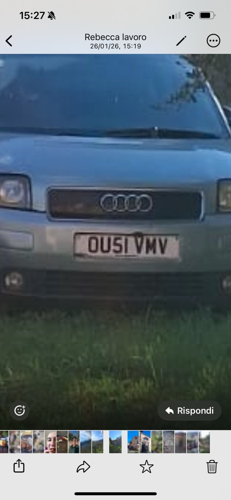 Numer rejestracyjny OU51VMV posiada Audi 