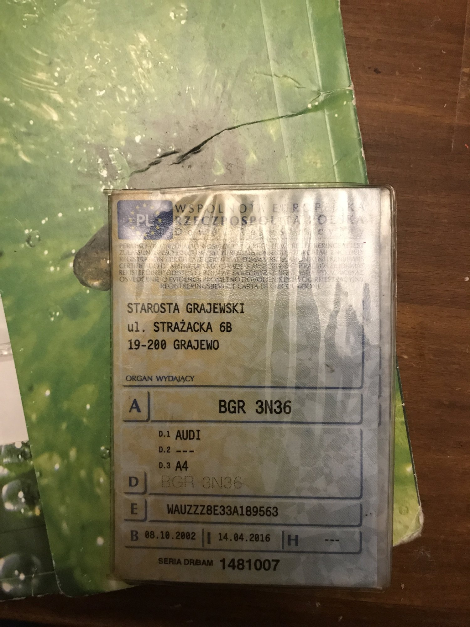 Numer rejestracyjny BGR 3N36 posiada AUDI A4 - BGR3N36 Numer rejestracyjny BGR 3N36 posiada AUDI A4 - BGR3N36