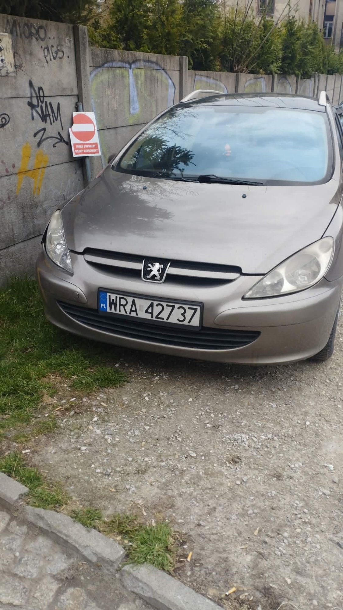 Numer rejestracyjny WRA 42737 posiada PEUGEOT 307 SW 2.0 HDI MR`02 E3 307 SW 2.0 HDI MR`02 E3 - WRA42737