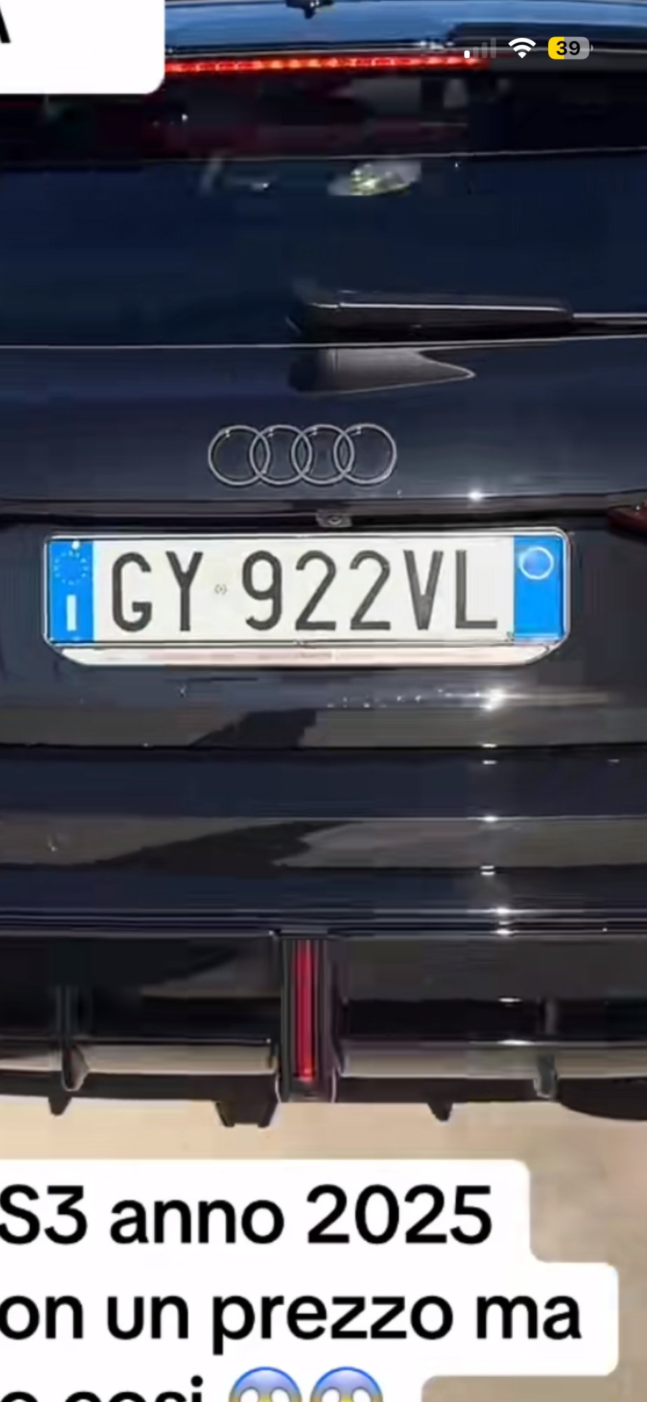 Numer rejestracyjny GY922VL posiada AUDI A3 4a serie Numer rejestracyjny GY922VL posiada AUDI A3 4a serie