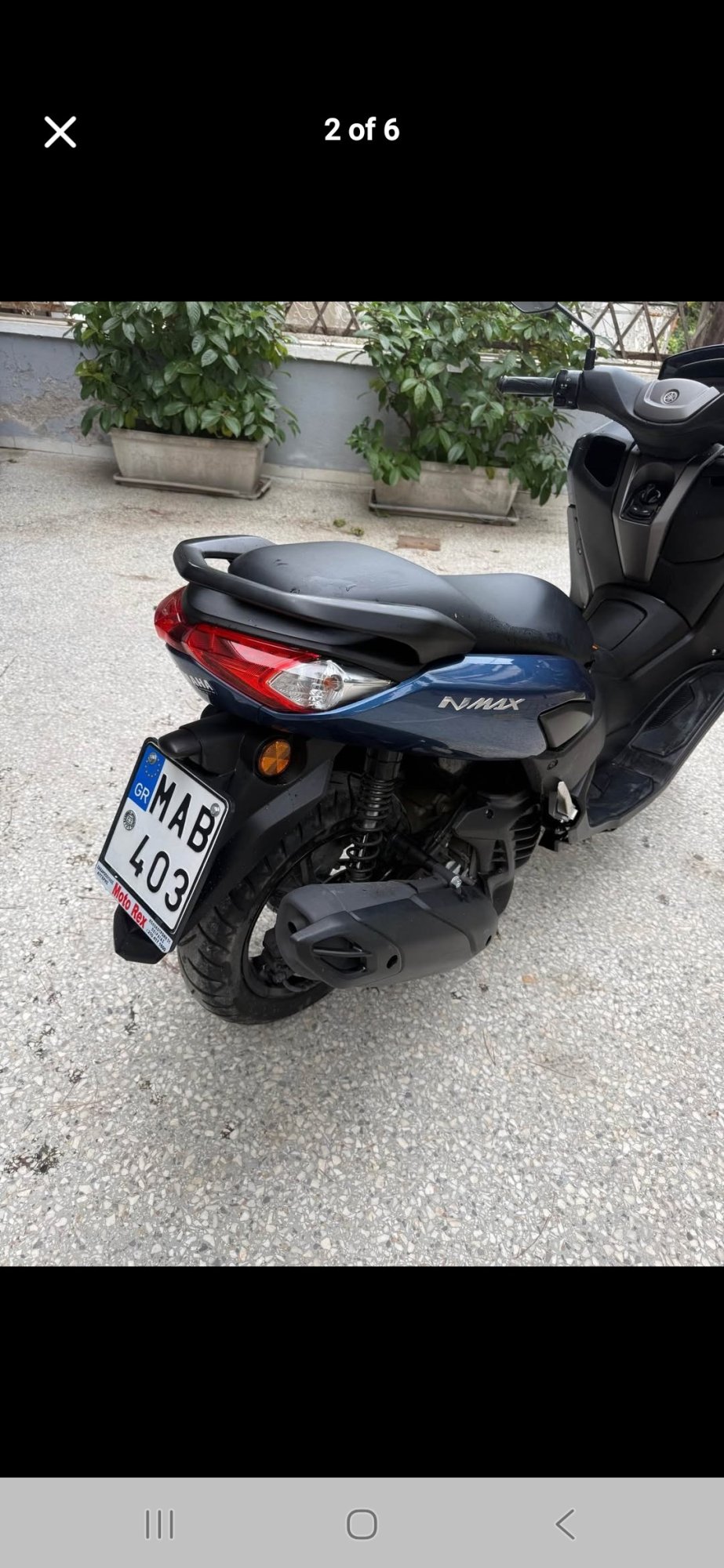 Numer rejestracyjny MAB403 posiada Yamaha NMAX