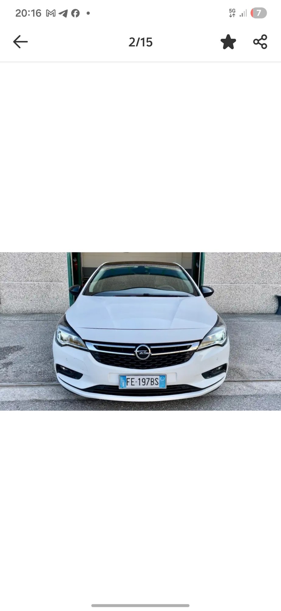 Numer rejestracyjny FE197BS posiada OPEL Astra 5a serie