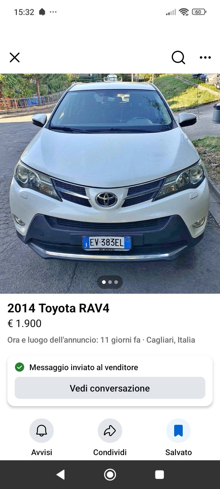 Numer rejestracyjny EV383EL posiada TOYOTA RAV4 4a serie