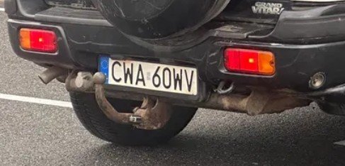 Numer rejestracyjny CWA 60WV posiada SUZUKI GRAND VITARA - CWA60WV