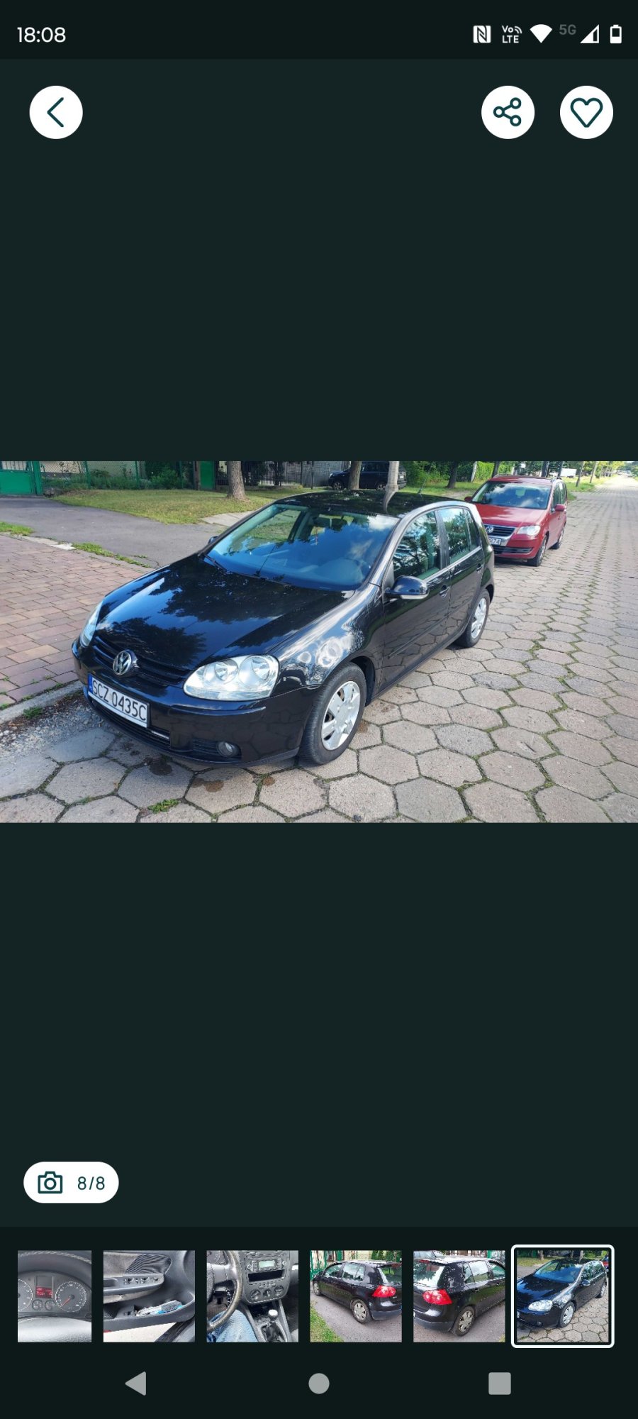 Numer rejestracyjny SCZ 0435C posiada VOLKSWAGEN Golf V 1.6 MR`03 E4 GT Sport - SCZ0435C