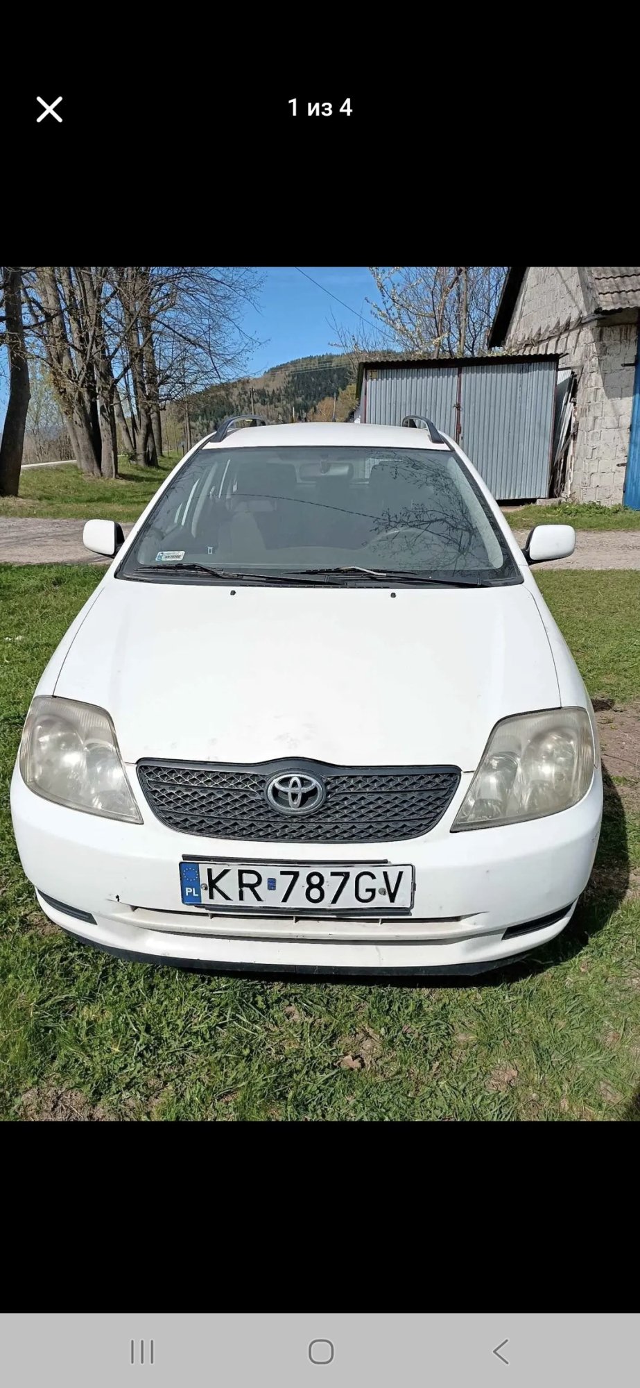 Numer rejestracyjny KR 787GV posiada TOYOTA Corolla Station Wagon MR`02 E3 Terra - KR787GV