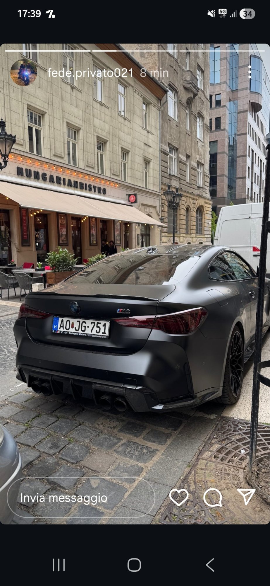 Numer rejestracyjny AOJG751 posiada BMW M4