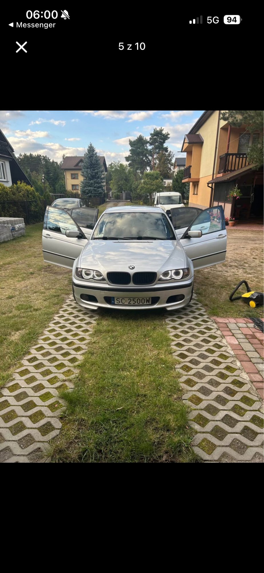 Numer rejestracyjny SC 2500W posiada BMW 318i Kat. MR`01 E3 E46 318i Kat. MR`01 E3 E46 - SC2500W