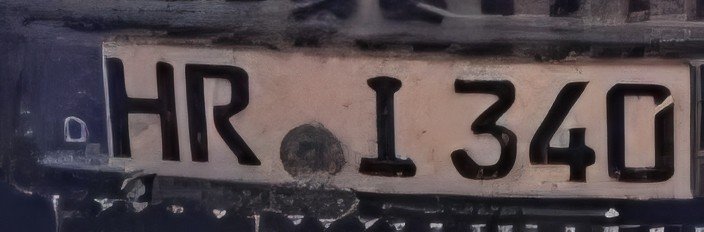 Numer rejestracyjny HR1340 posiada  