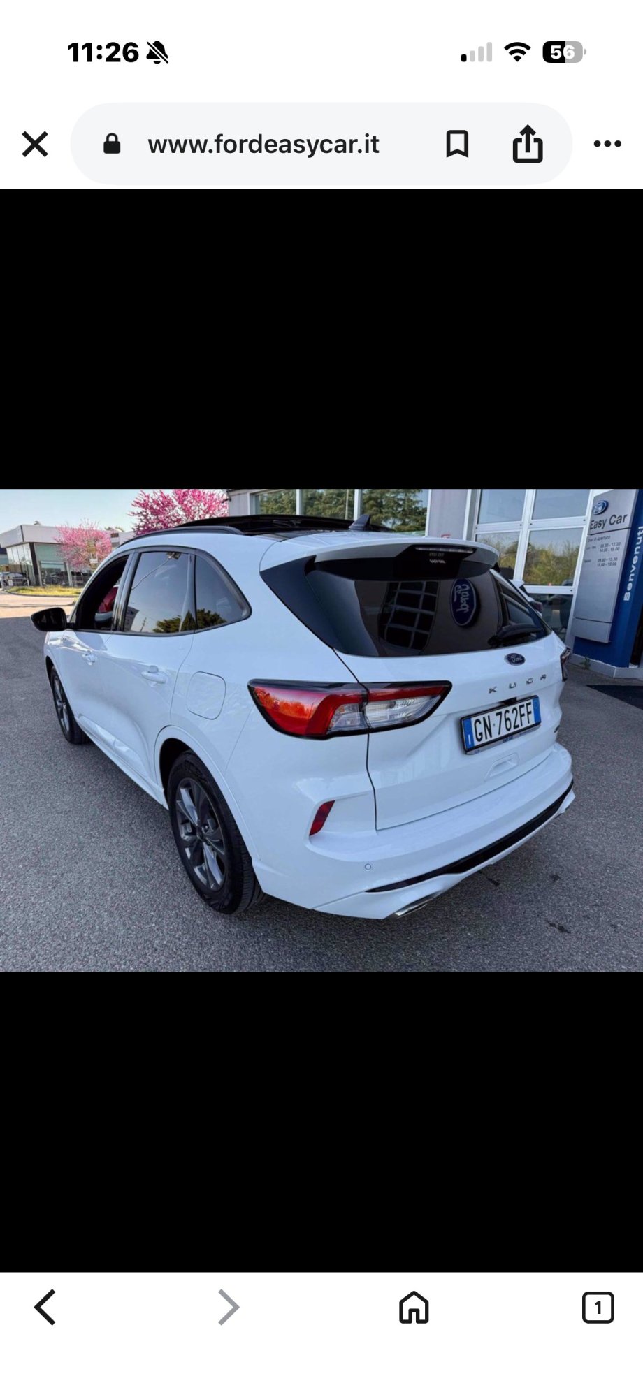 Numer rejestracyjny GN762FF posiada FORD KUGA