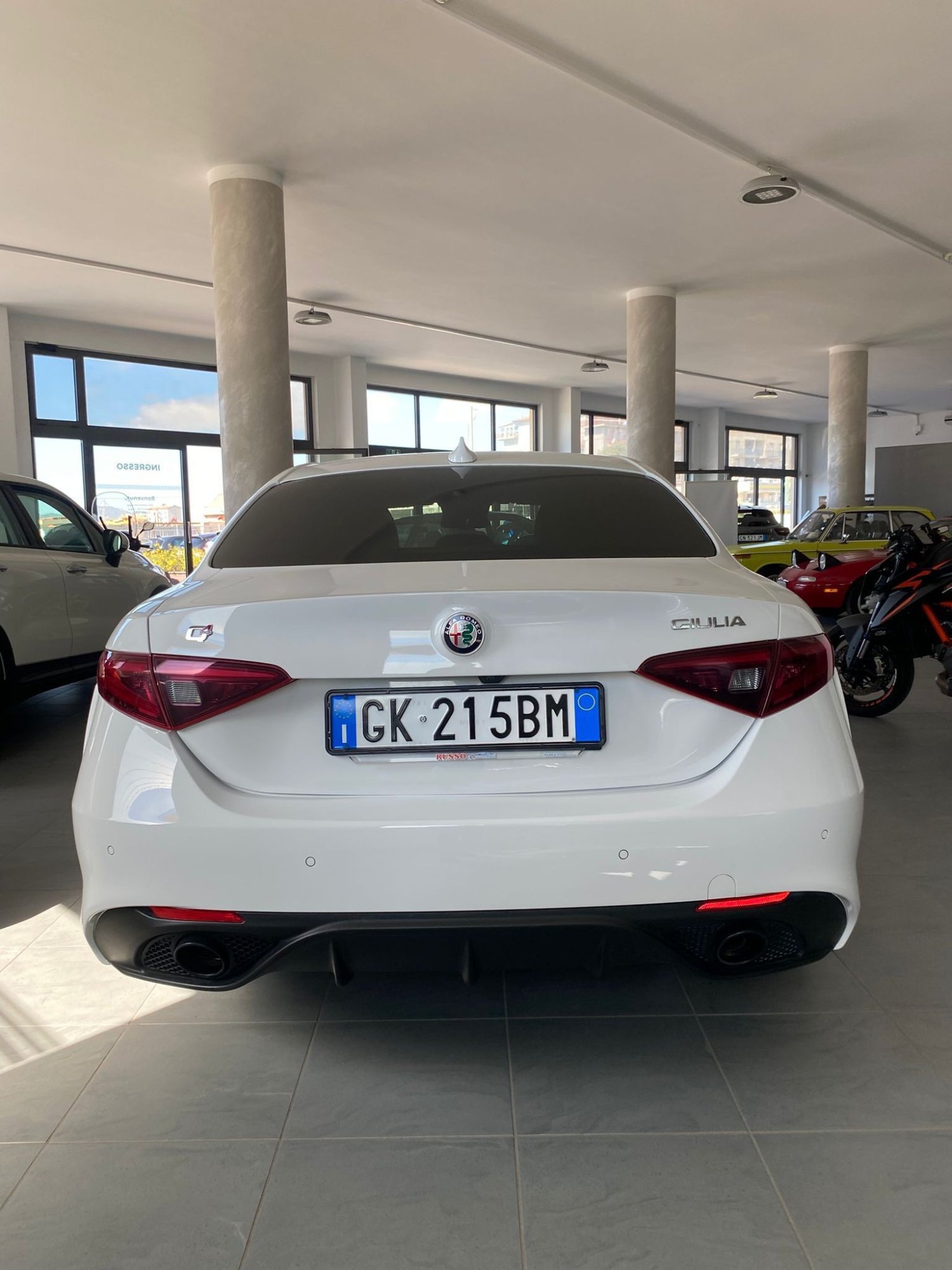 Numer rejestracyjny GK215BM posiada ALFA ROMEO Giulia
