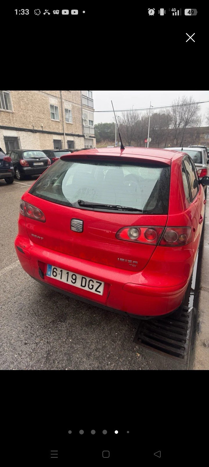 Numer rejestracyjny 6119DGZ posiada SEAT IBIZA