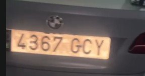 Numer rejestracyjny 4367GCY posiada BMW SERIE 3