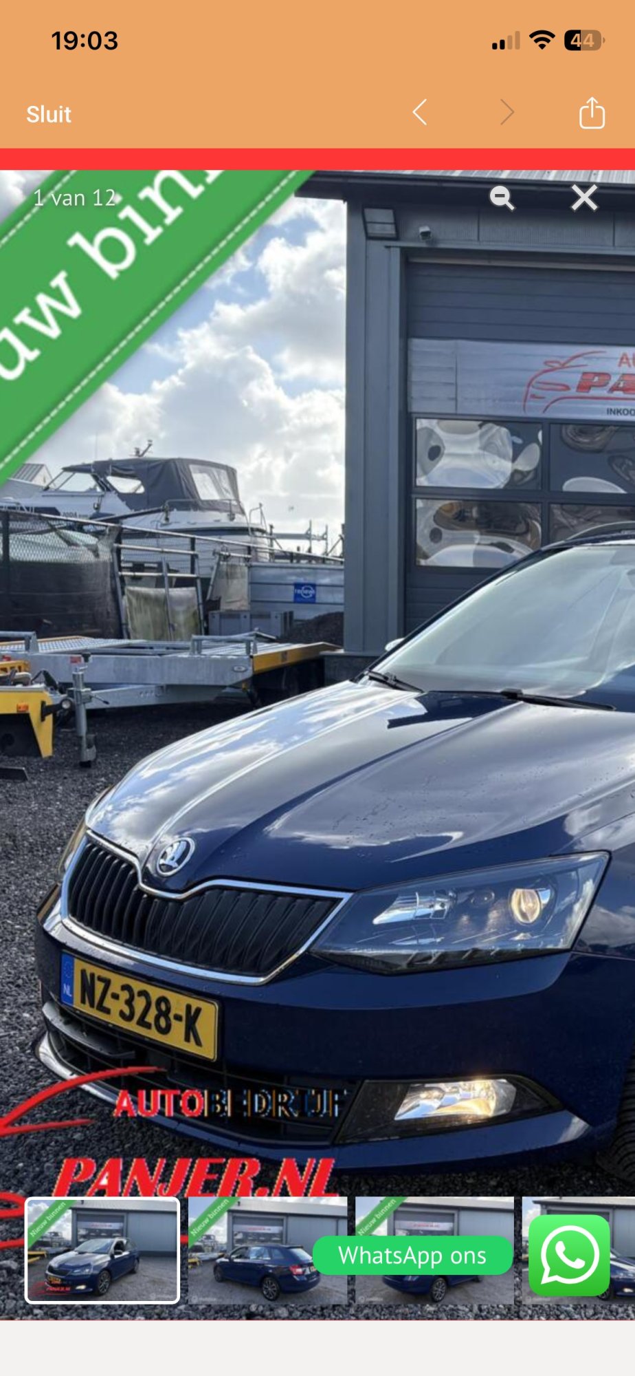 Numer rejestracyjny NZ328K posiada SKODA FABIA