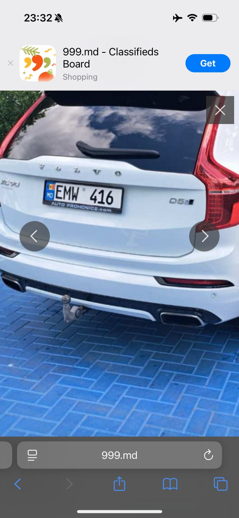 Numer rejestracyjny EMW416 posiada Volvo XC90 D5