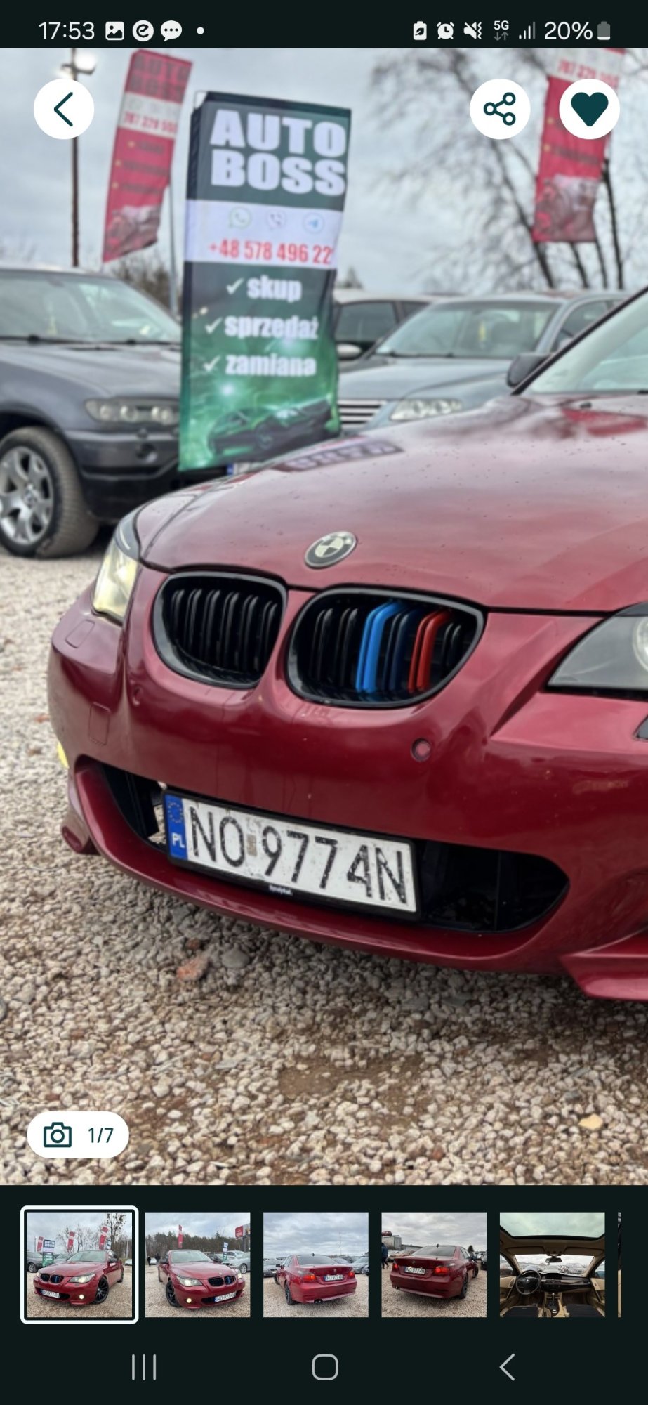 Numer rejestracyjny NO 9774N posiada BMW 530 - NO9774N